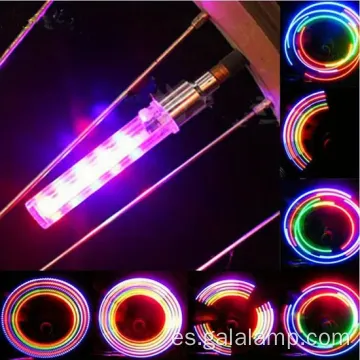 Luz de la rueda del núcleo de la válvula de bicicleta para advertencia de seguridad